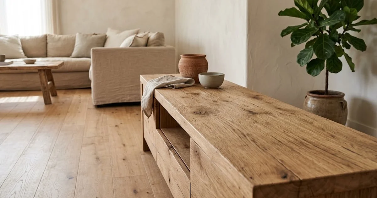Meuble TV en bois de récupération : atouts et conseils