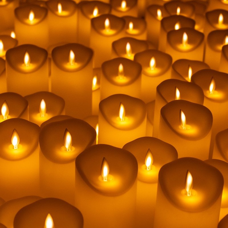 Bougies sans flamme