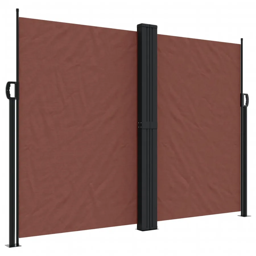 Auvent latéral rétractable Marron 180x1200 cm - 2