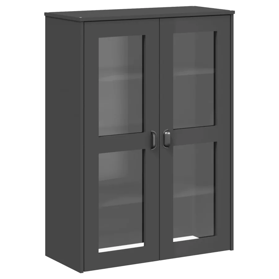 Dessus pour buffet VIKEN gris anthracite bois d'ingénierie - 2