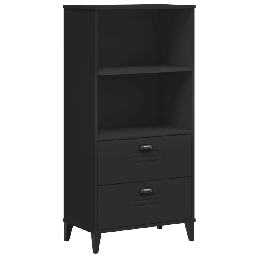 Bibliothèque VIKEN noir 60x35x123 cm bois d'ingénierie - 2