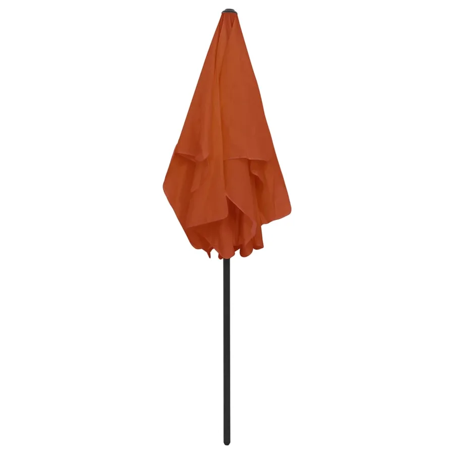 Parasol de plage terre cuite 180x120 cm - 5