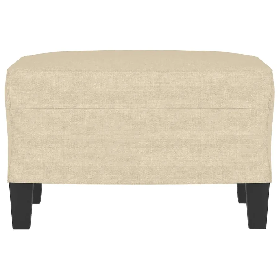 Repose-pied Crème 60x50x41 cm Tissu - 3