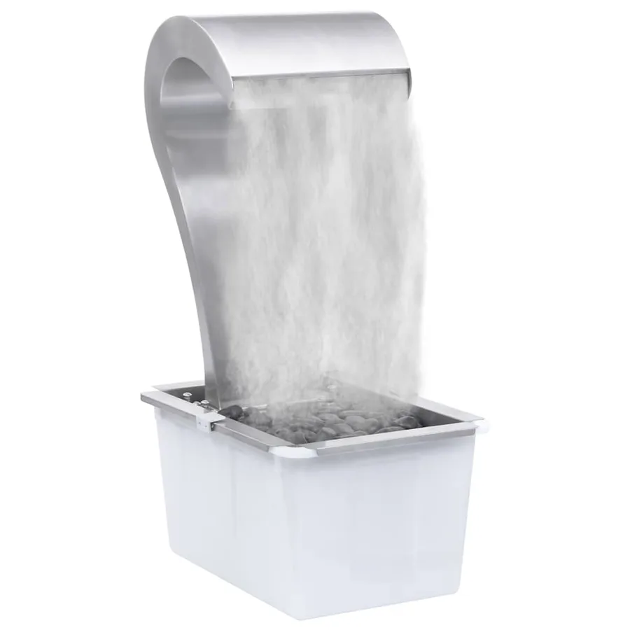 Cascade de jardin Argenté 34x49x82 cm Acier inoxydable - 3