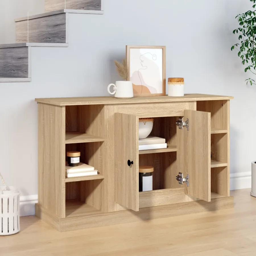Buffet Chêne sonoma 100x35,5x60 cm Bois d'ingénierie - 3