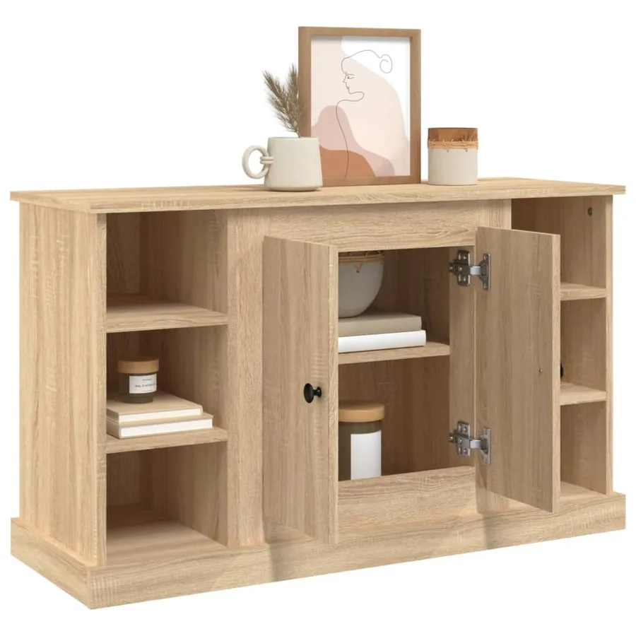 Buffet Chêne sonoma 100x35,5x60 cm Bois d'ingénierie - 5