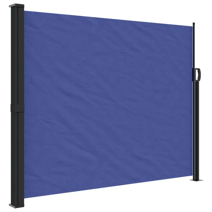 Auvent latéral rétractable bleu 160x600 cm - 2