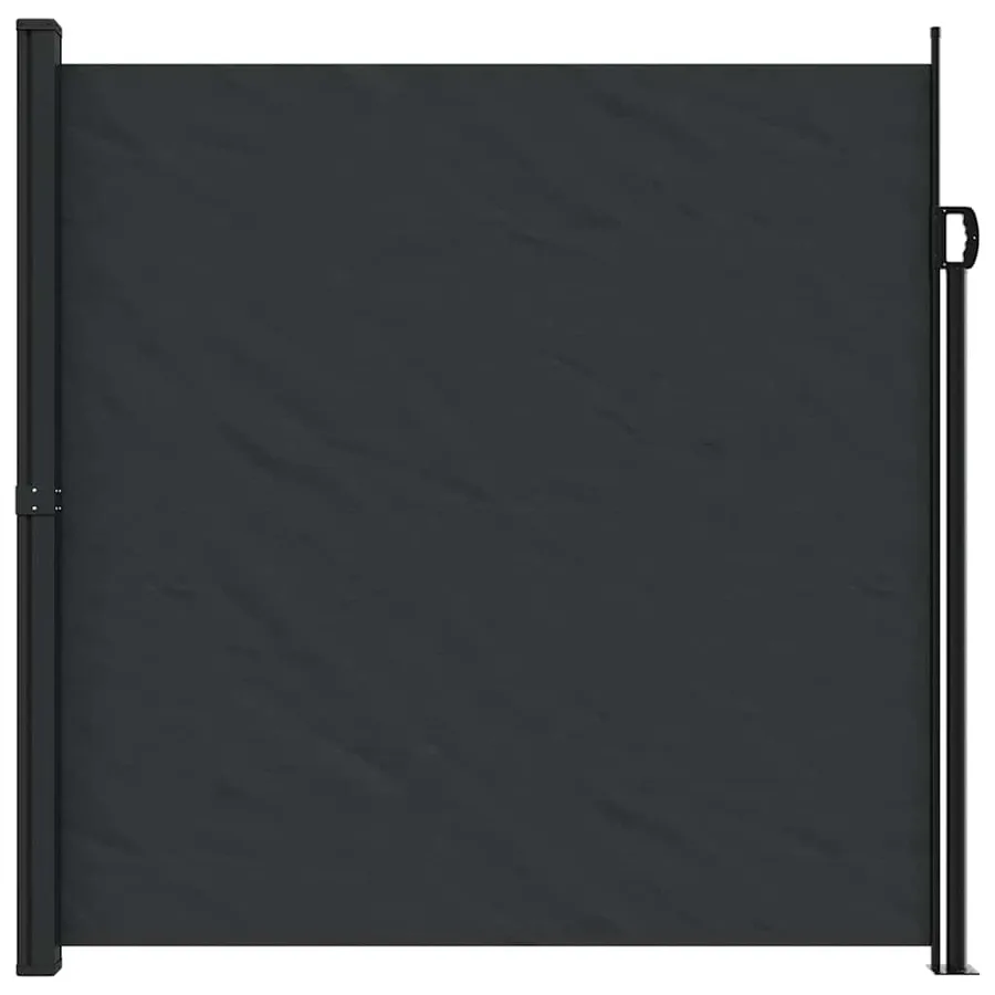 Auvent latéral rétractable noir 200x600 cm - 3