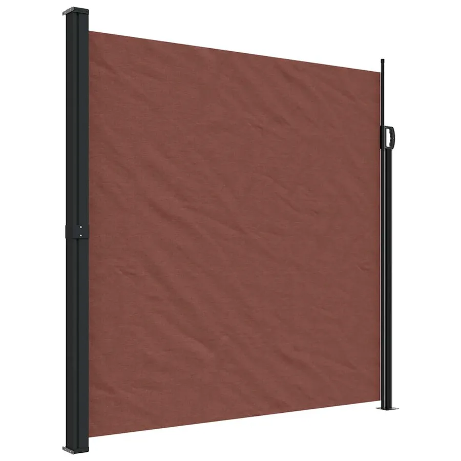 Auvent latéral rétractable marron 200x600 cm - 2