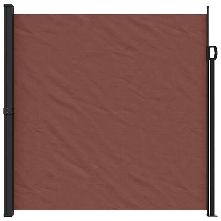 Auvent latéral rétractable marron 200x600 cm - 3
