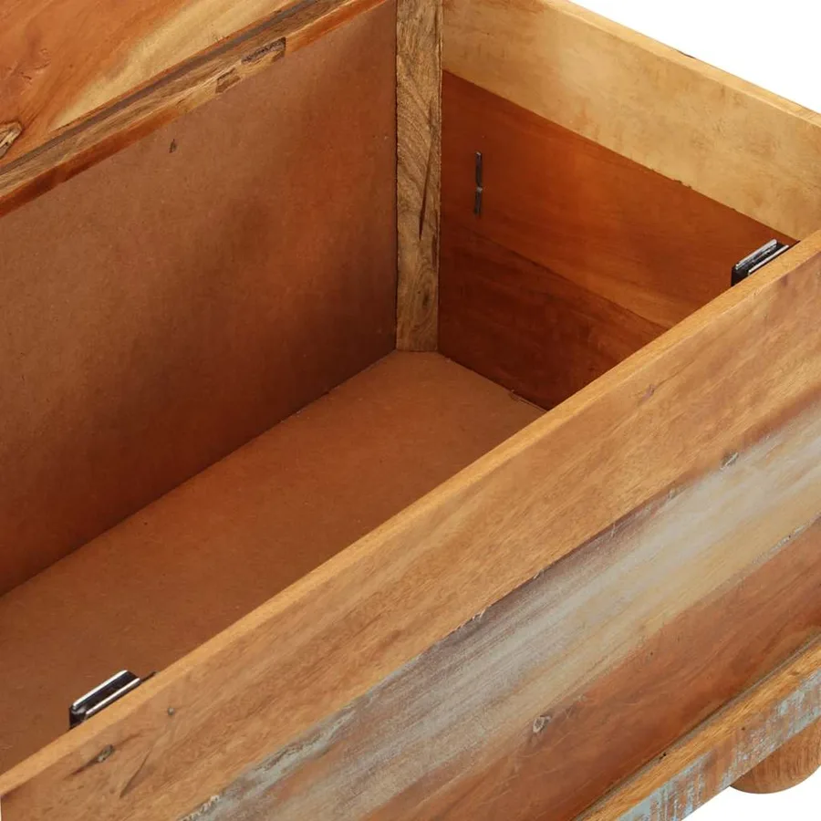 Table basse Bois de récupération 70 x 70 x 38 cm - 10