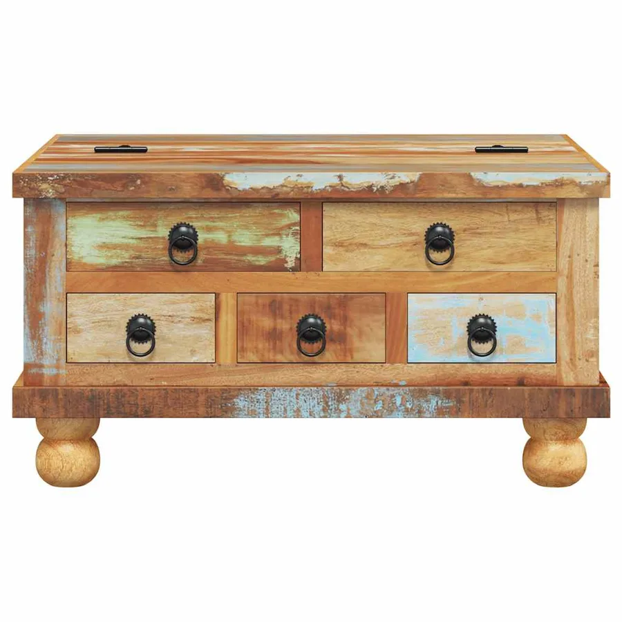 Table basse Bois de récupération 70 x 70 x 38 cm - 6
