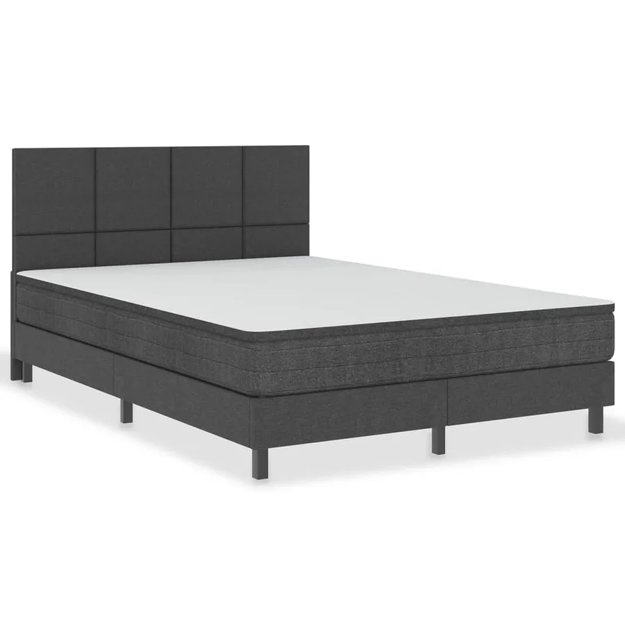 Tête de lit Gris foncé Tissu 160x200 cm - 3