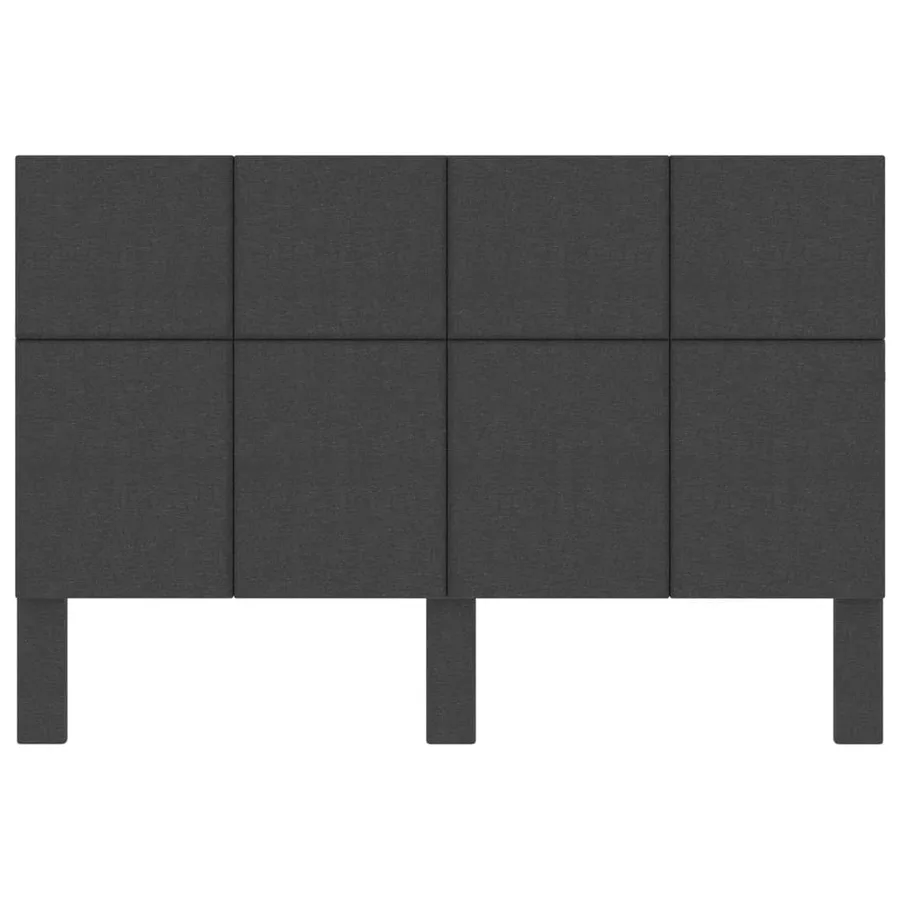 Tête de lit Gris foncé Tissu 160x200 cm - 4