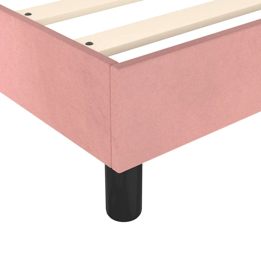 Sommier à lattes de lit avec matelas Rose 140x200 cm Velours - 7