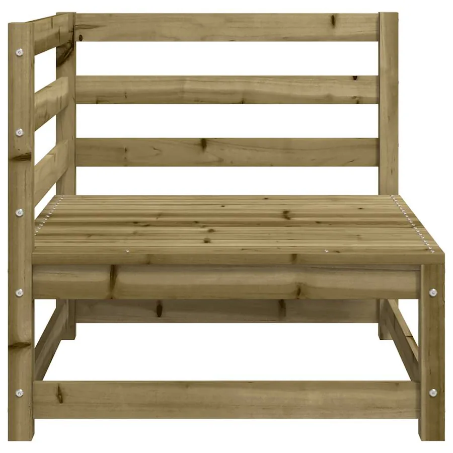 Canapés d'angle de jardin 2 pcs 70x70x67cm bois de pin imprégné - 6