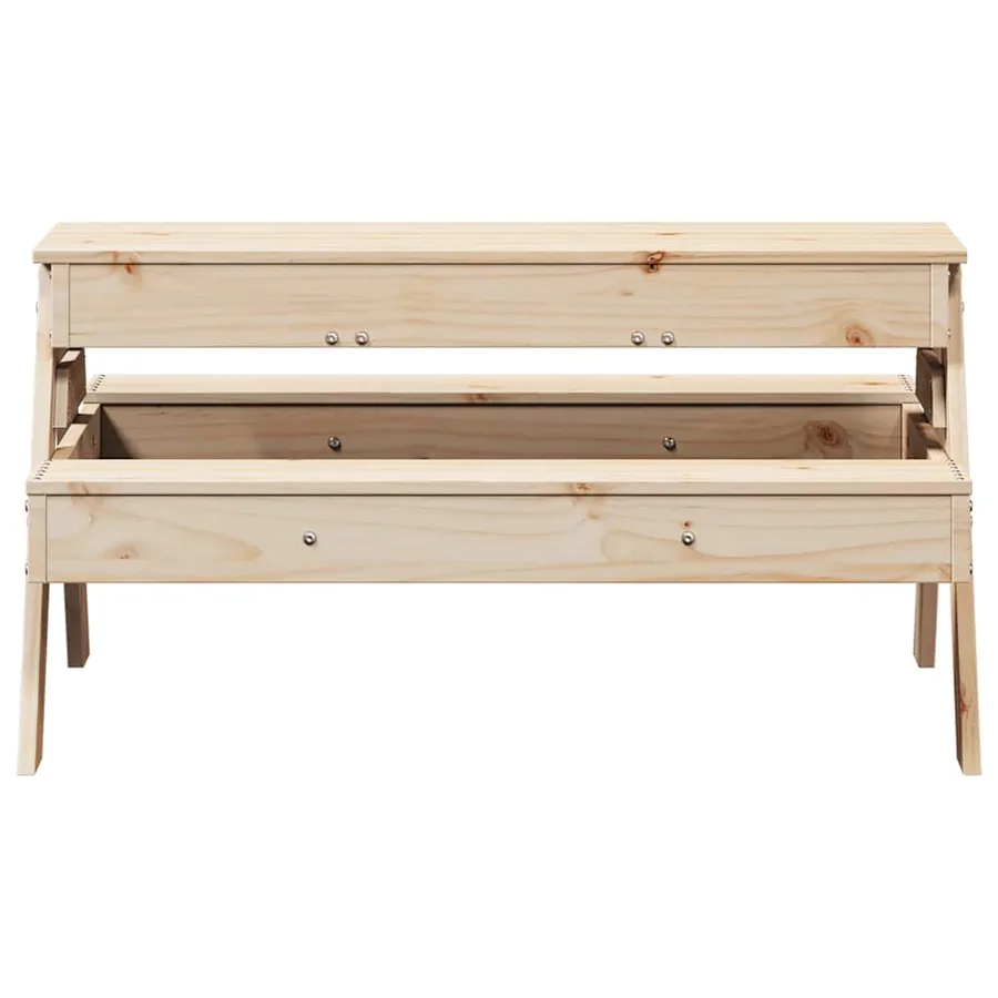 Table de pique-nique avec bac à sable pour enfants pin massif - 5