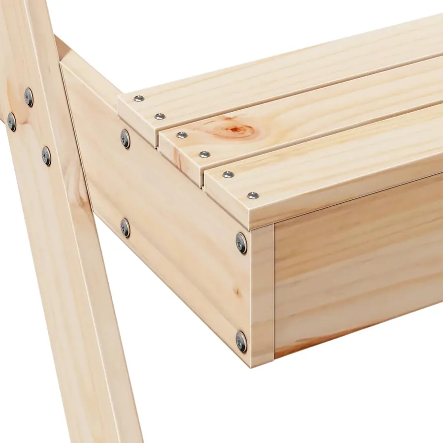 Table de pique-nique avec bac à sable pour enfants pin massif - 9