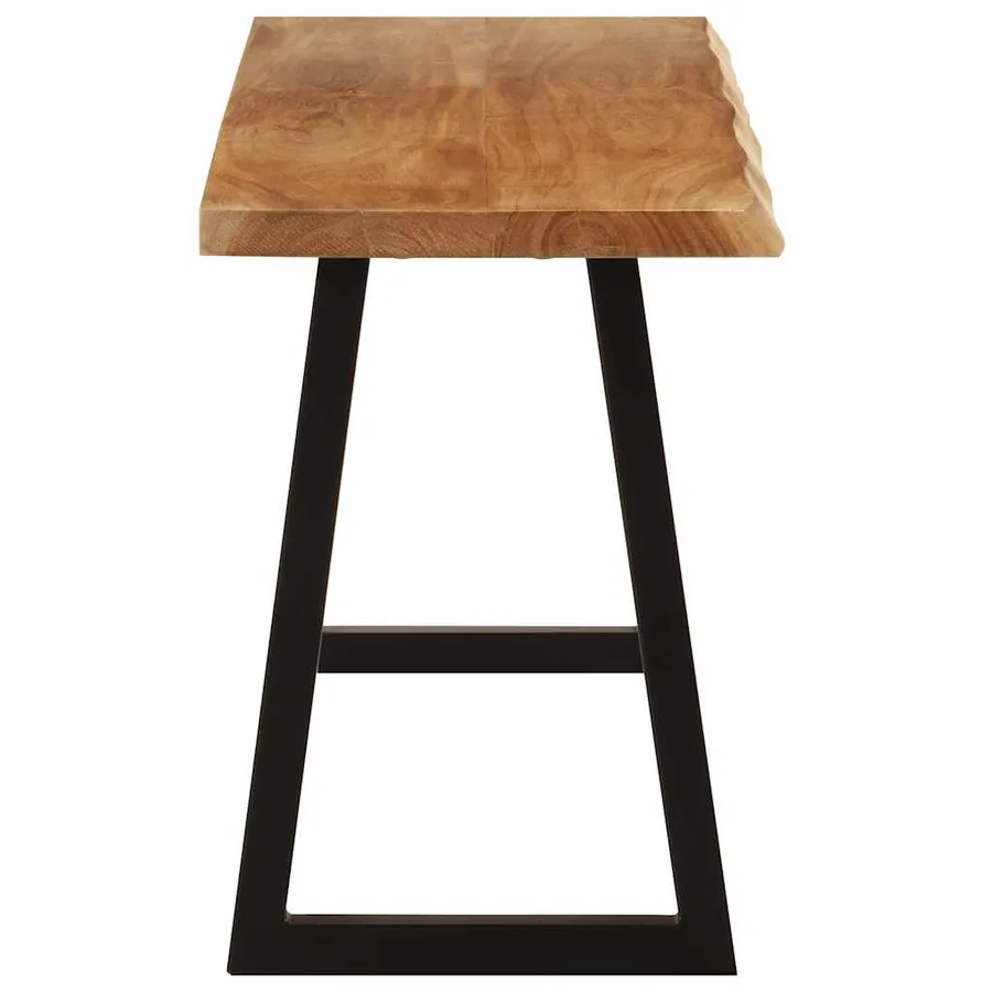 Banc avec bord vivant 105 cm bois d'acacia massif - 3