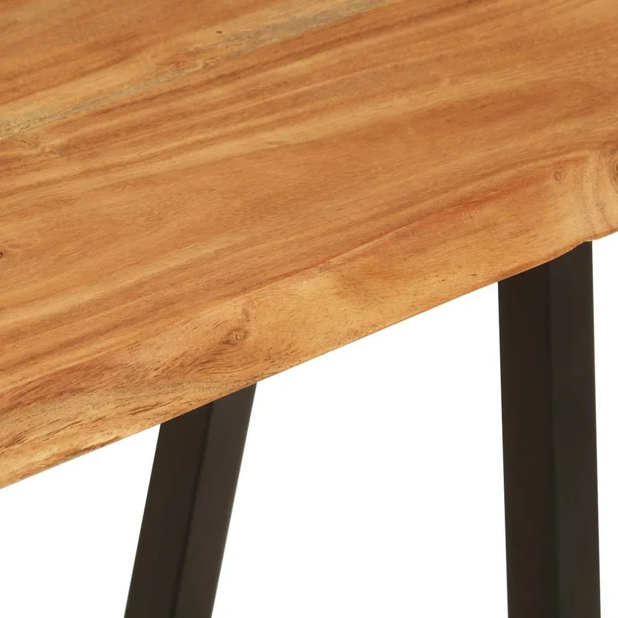 Banc avec bord vivant 105 cm bois d'acacia massif - 7