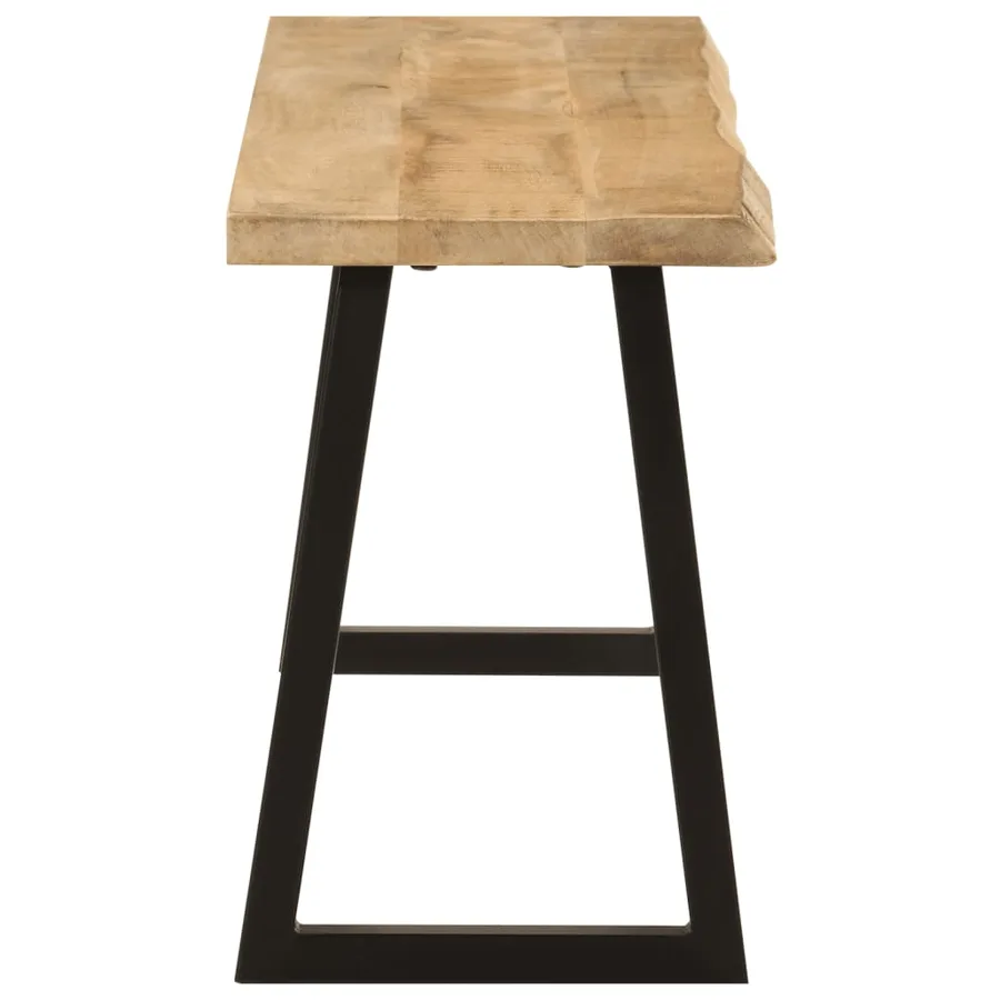 Banc avec bord vivant 105 cm bois de manguier massif - 3
