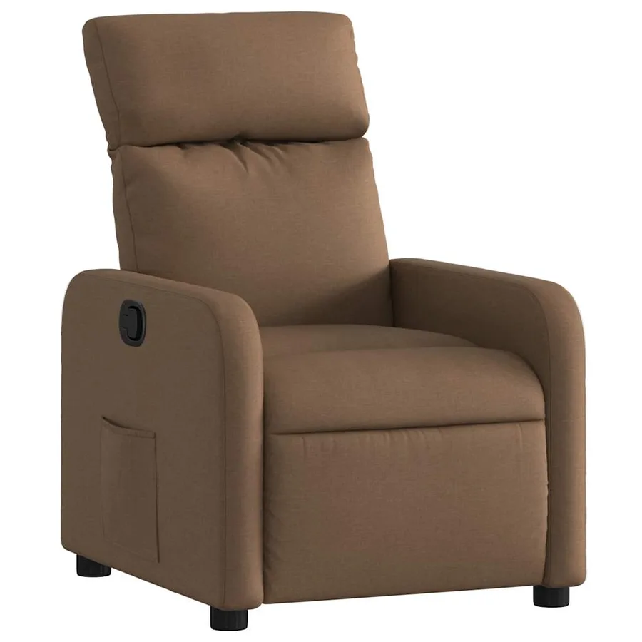 Fauteuil inclinable Marron Tissu - 2
