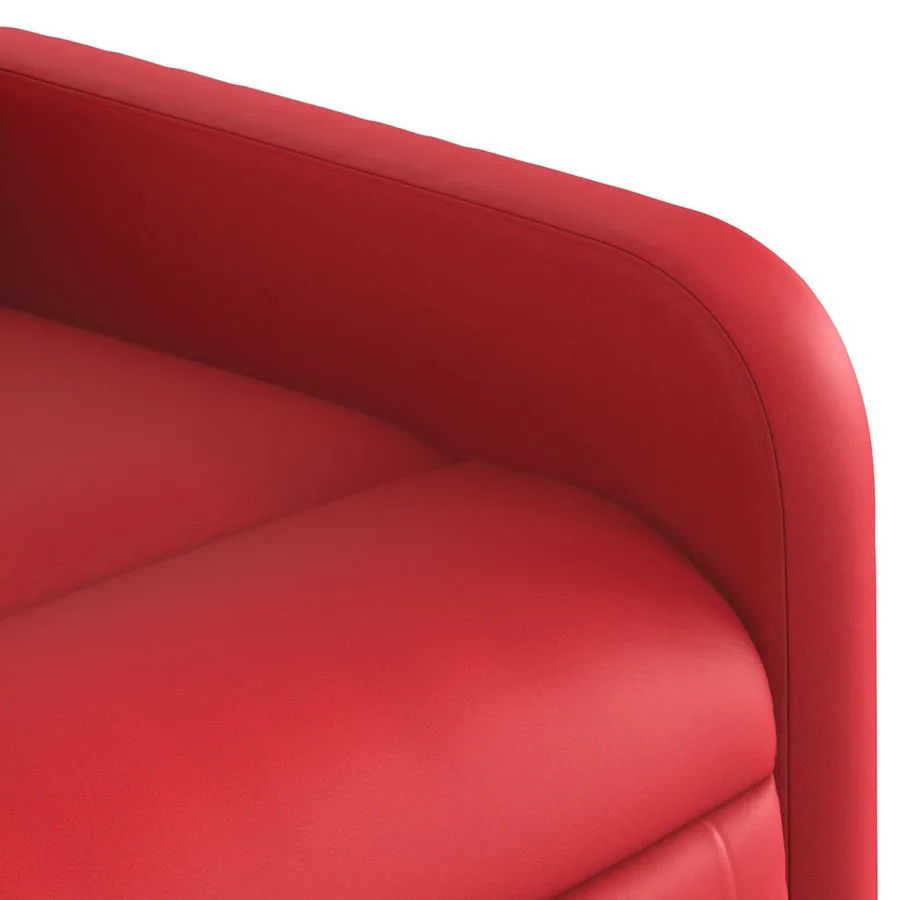 Fauteuil inclinable Rouge Similicuir - 11