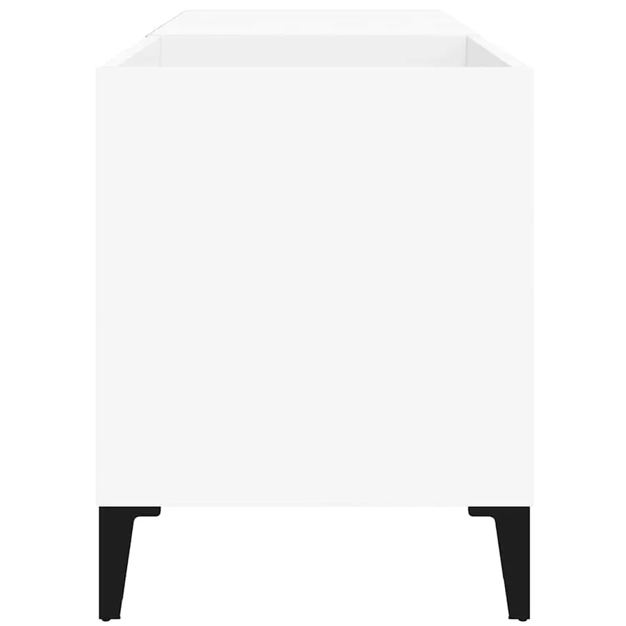 Armoire à disques blanc 84,5x38x48 cm bois d'ingénierie - 6