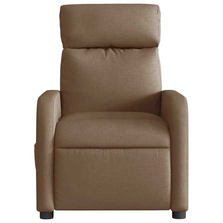 Fauteuil inclinable électrique Marron Tissu - 9