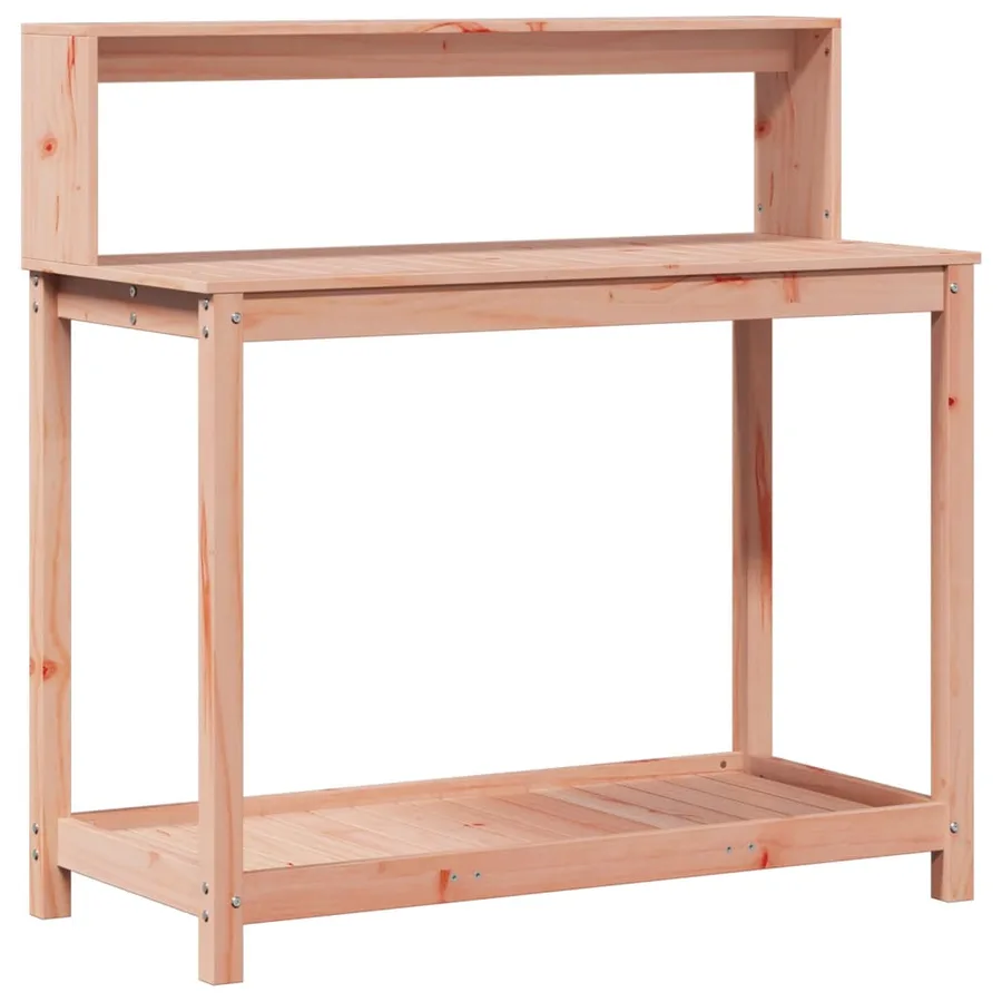 Table de rempotage avec étagères bois massif de douglas - 2
