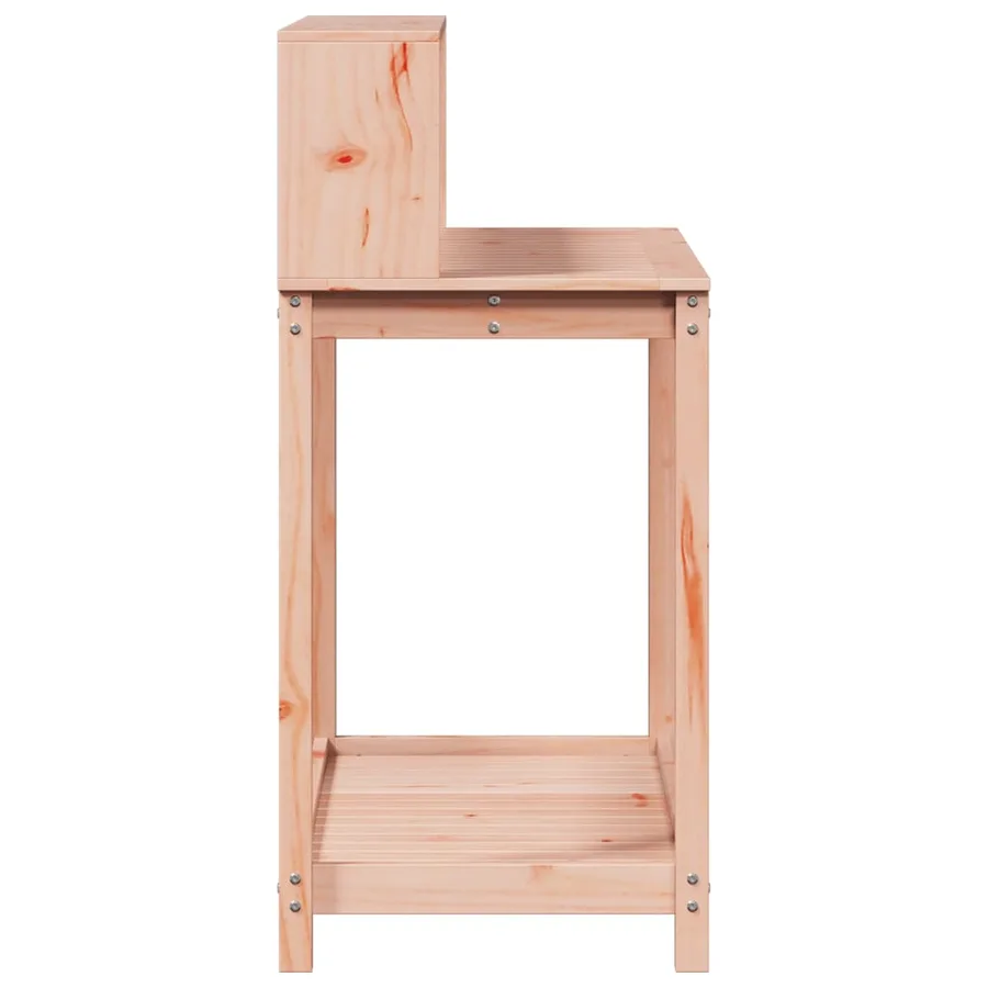 Table de rempotage avec étagères bois massif de douglas - 6