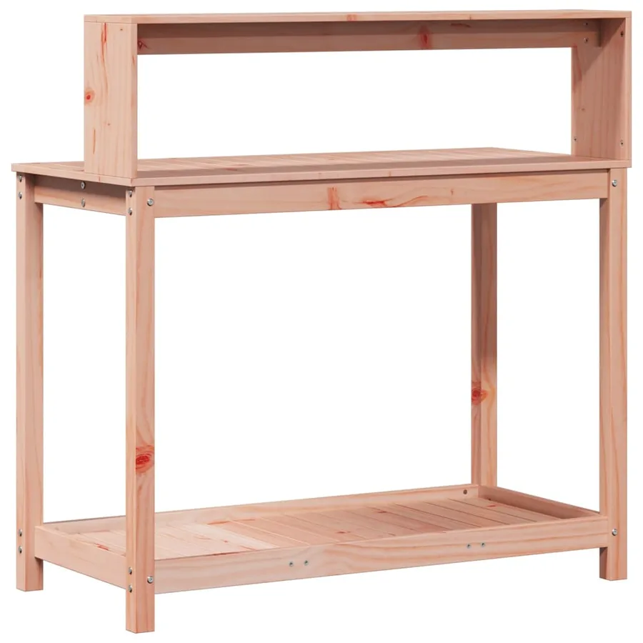 Table de rempotage avec étagères bois massif de douglas - 7