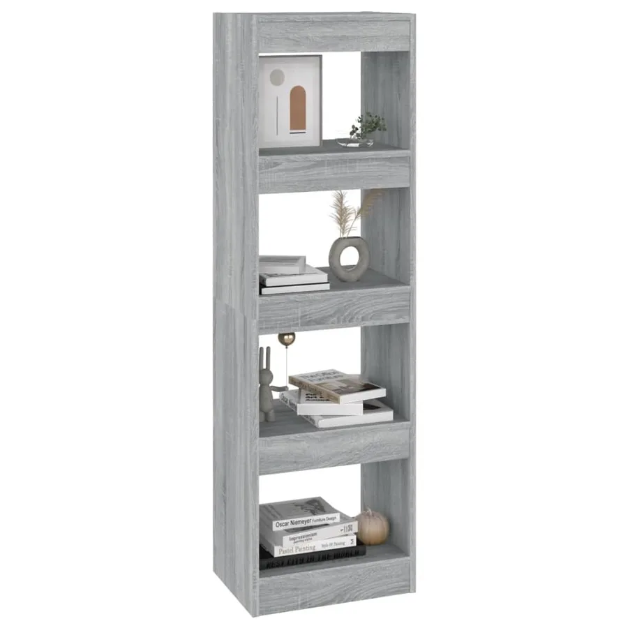 Bibliothèque/Séparateur de pièce Sonoma gris 40x30x135 cm - 5