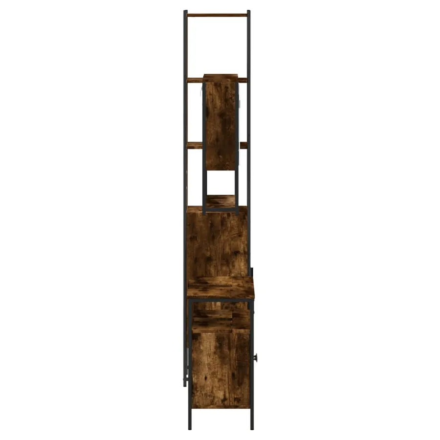 Ensemble de meubles de salle de bain 3 pcs Chêne fumé - 7