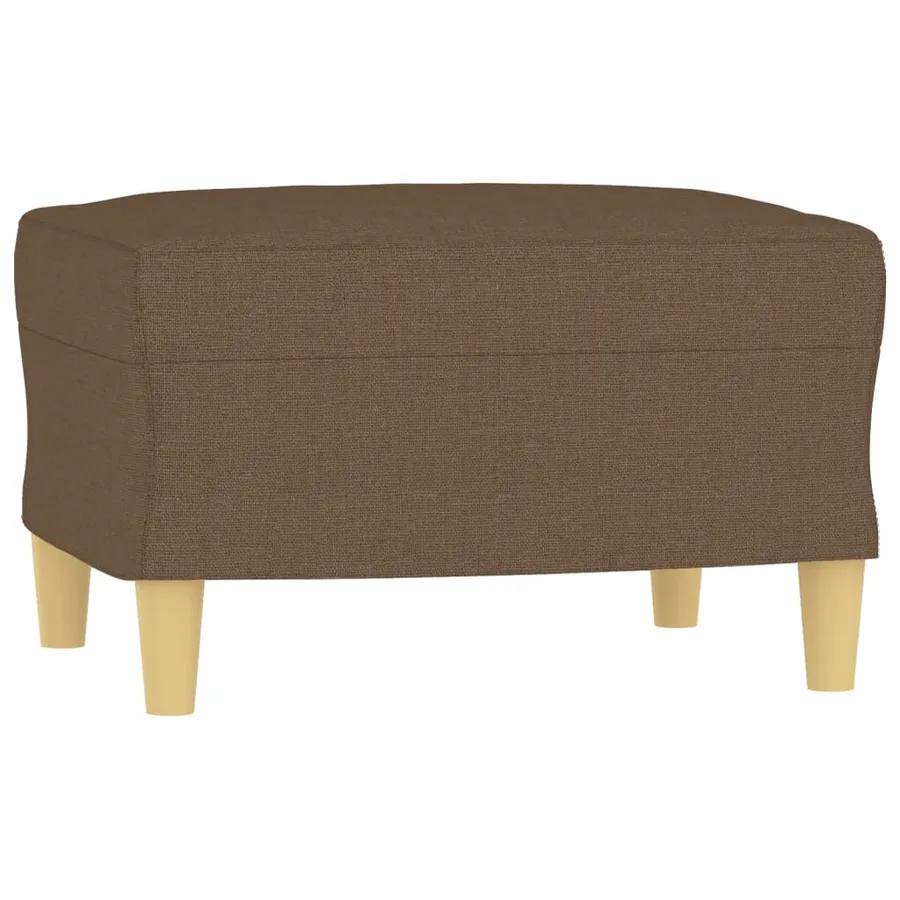 Ensemble de canapés 3 pcs avec coussins Marron Tissu - 5