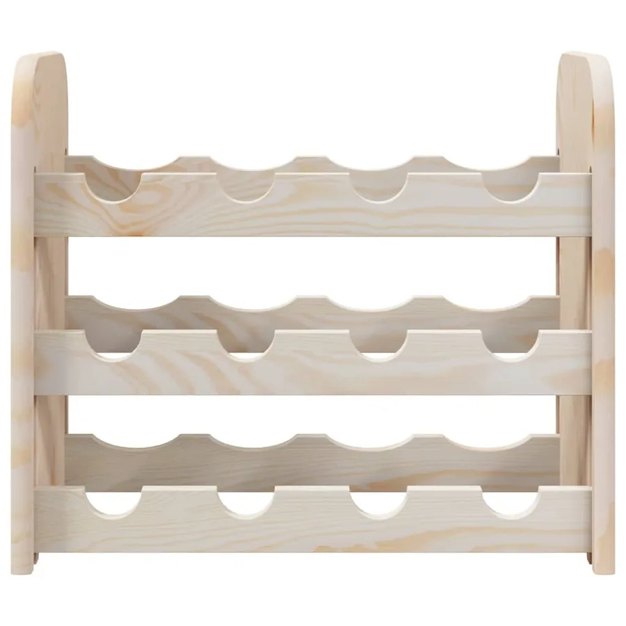 Casier à vin 43x25x37 cm bois de pin massif - 5