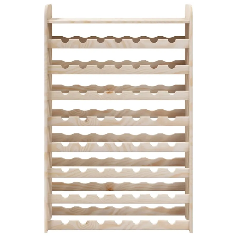 Casier à vin avec panneau supérieur bois de pin massif - 5