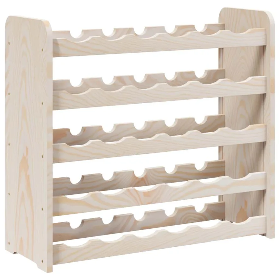 Casier à vin 67,5x25x60 cm Bois de pin massif - 7