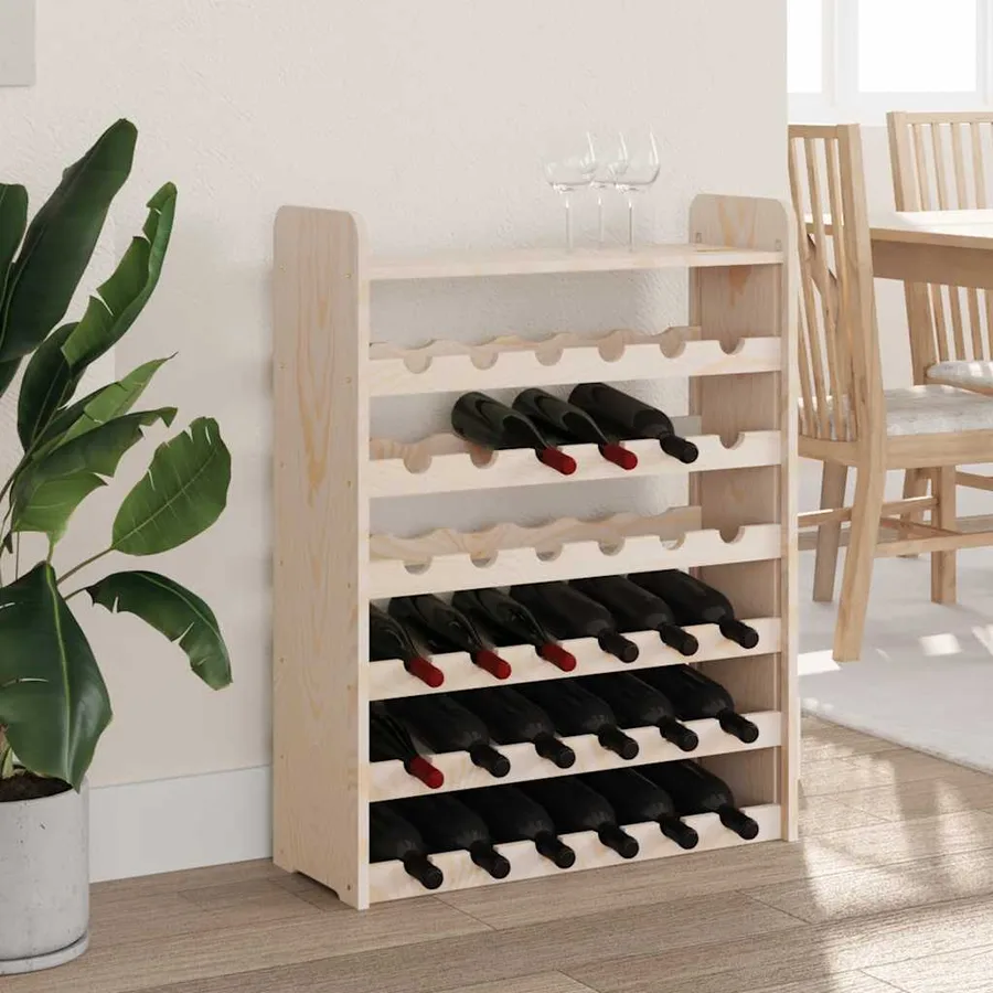 Casier à vin et panneau supérieur 67,5x25x87 cm bois pin massif - 3