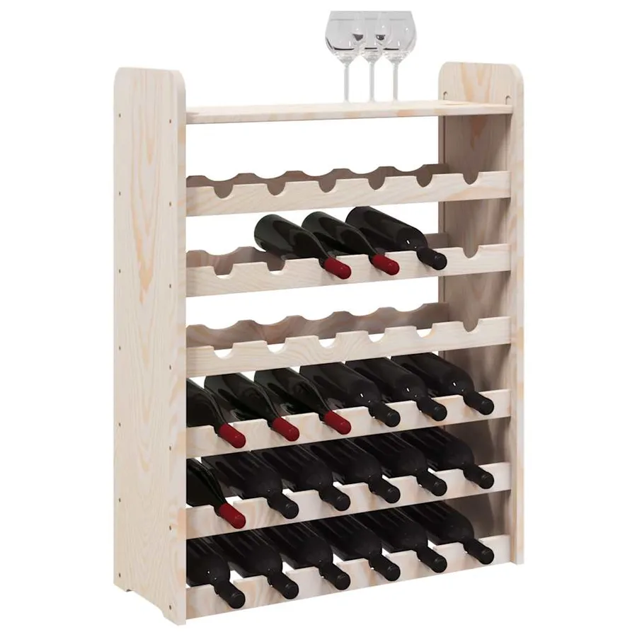 Casier à vin et panneau supérieur 67,5x25x87 cm bois pin massif - 4
