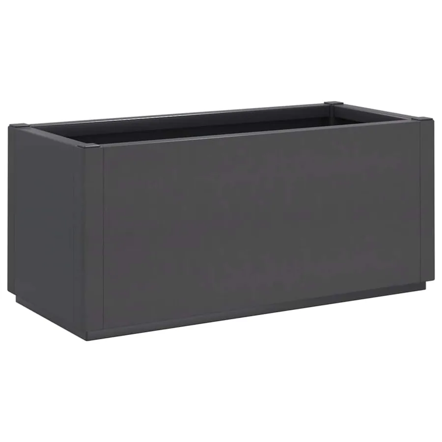 Jardinière gris foncé 80x36x35 cm PP - 2