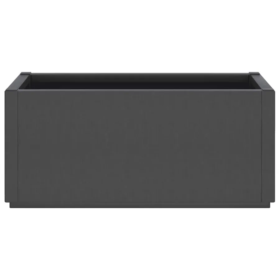 Jardinière gris foncé 80x36x35 cm PP - 4