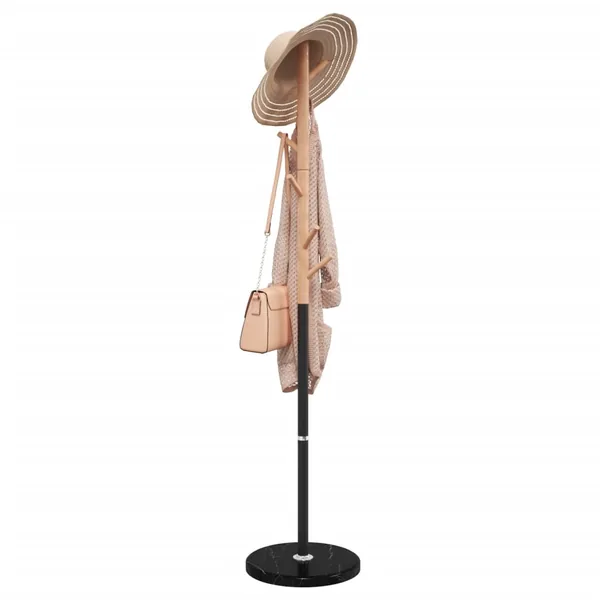 Porte-manteau noir 172 cm fer enduit de poudre