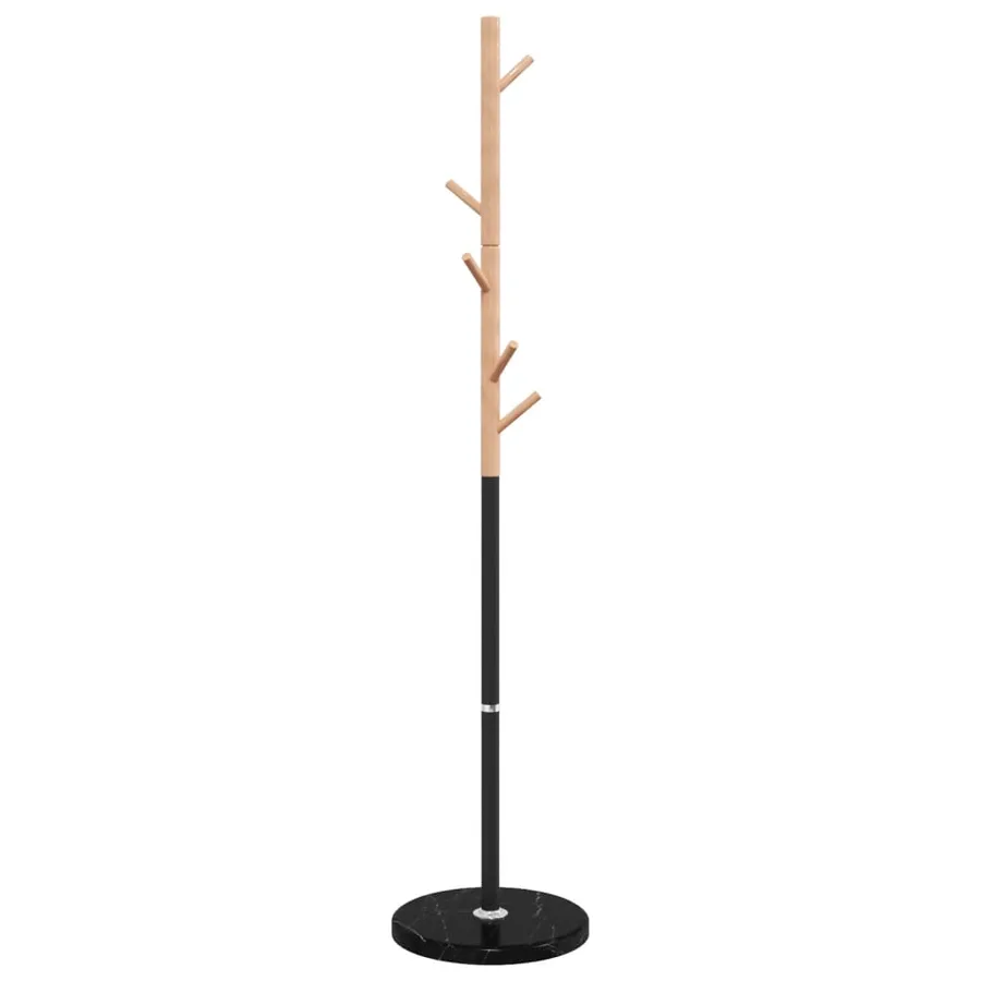 Porte-manteau noir 172 cm fer enduit de poudre - 2