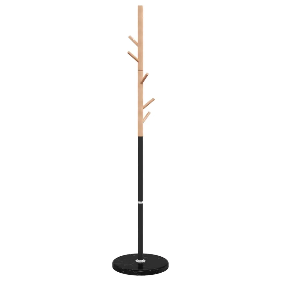 Porte-manteau noir 172 cm fer enduit de poudre - 4