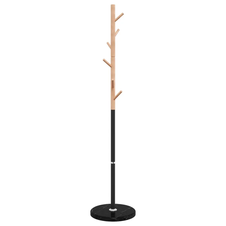 Porte-manteau noir 172 cm fer enduit de poudre - 5