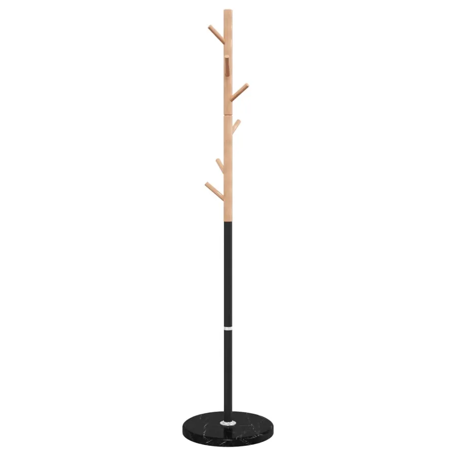 Porte-manteau noir 172 cm fer enduit de poudre - 6