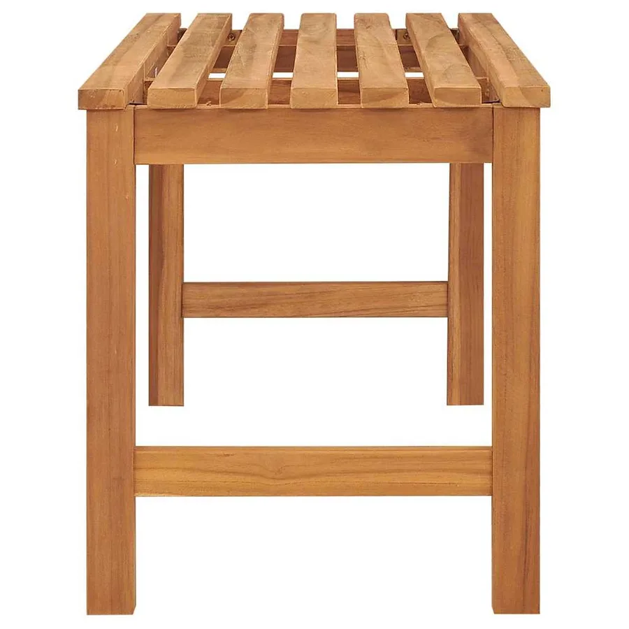 Banc de jardin 114 cm bois de teck solide - 5