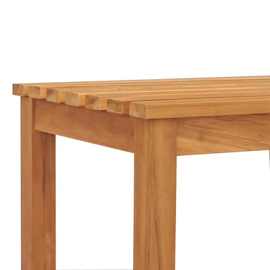 Banc de jardin 114 cm bois de teck solide - 6
