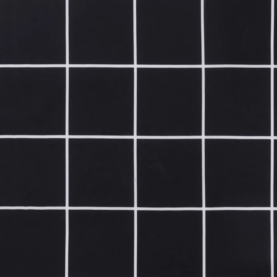 Coussins de chaise à dossier haut lot de 6 motif carreaux noir - 9